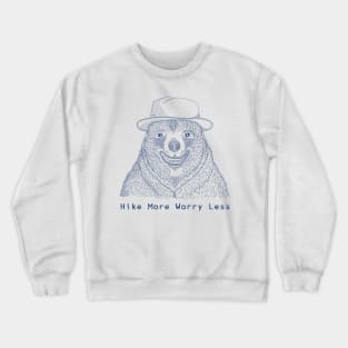 Hike More Worry less / Smiling Bear Crewneck Sweatshirt